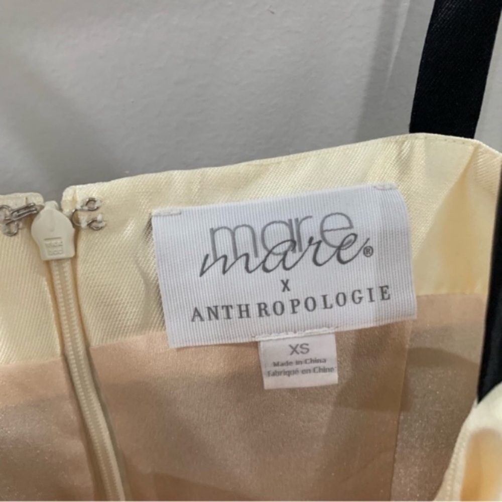 Anthropologie Mare Mare Dress Striped Mini Satin - Picture 7 of 8